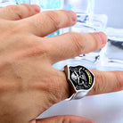 Anillos de calavera Punk Good Luck para hombre