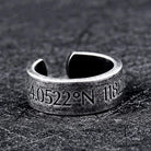 Anillos de latitud y longitud Punk Horizon para hombre