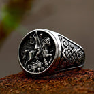 Kobine Men's Punk Knight Ring
