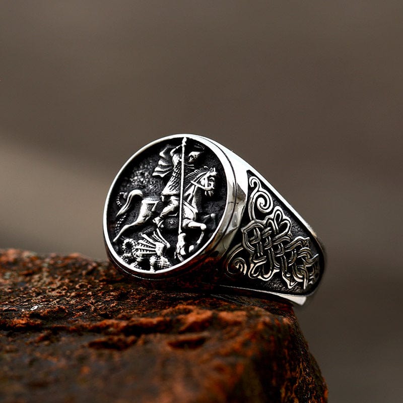 Kobine Men's Punk Knight Ring