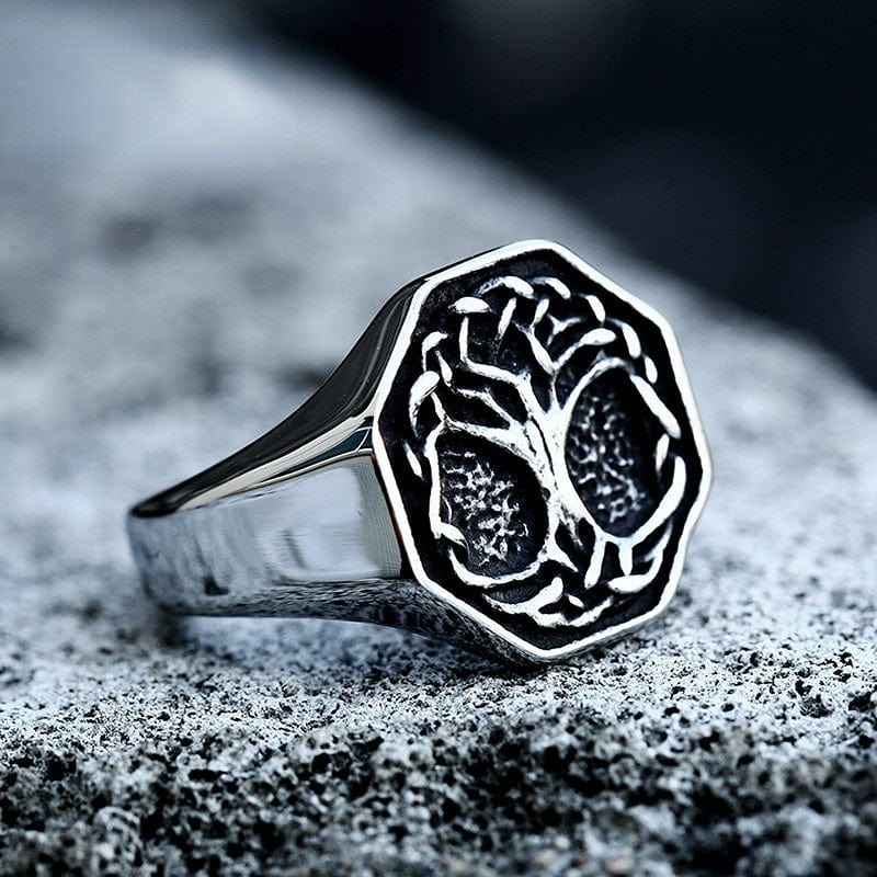 Kobine Men's Punk Life Tree Ring