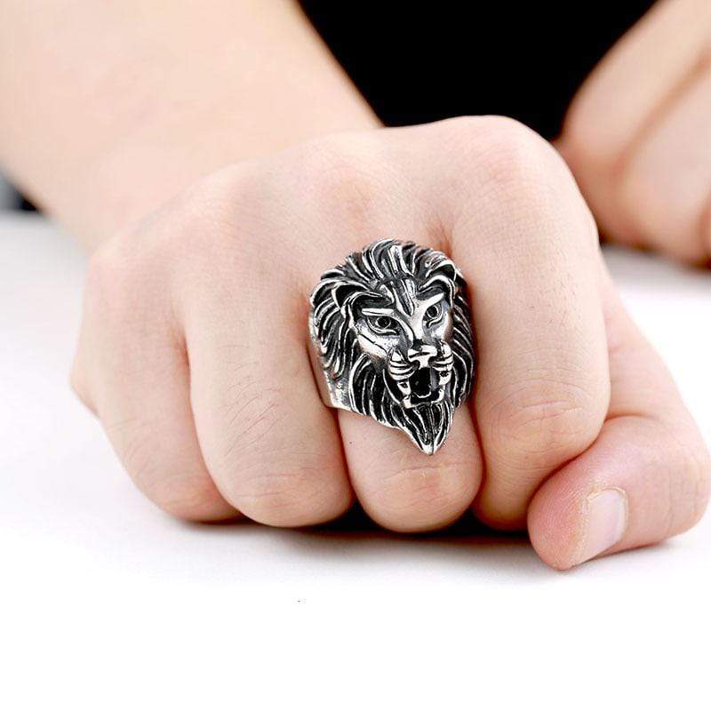 Men's Punk Lion Rings