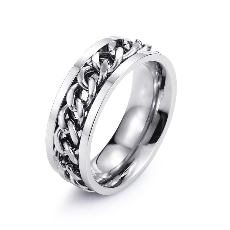 Men's Punk Lucky Chains Rings