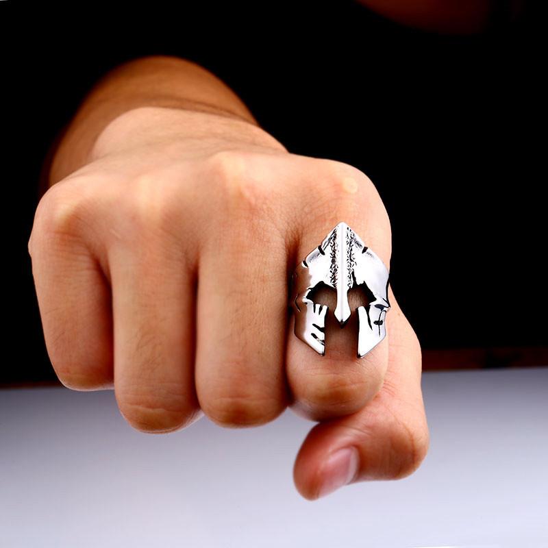 Men's Punk Mask Ring