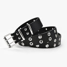 Kobine Men's Punk Metal Circle Belt