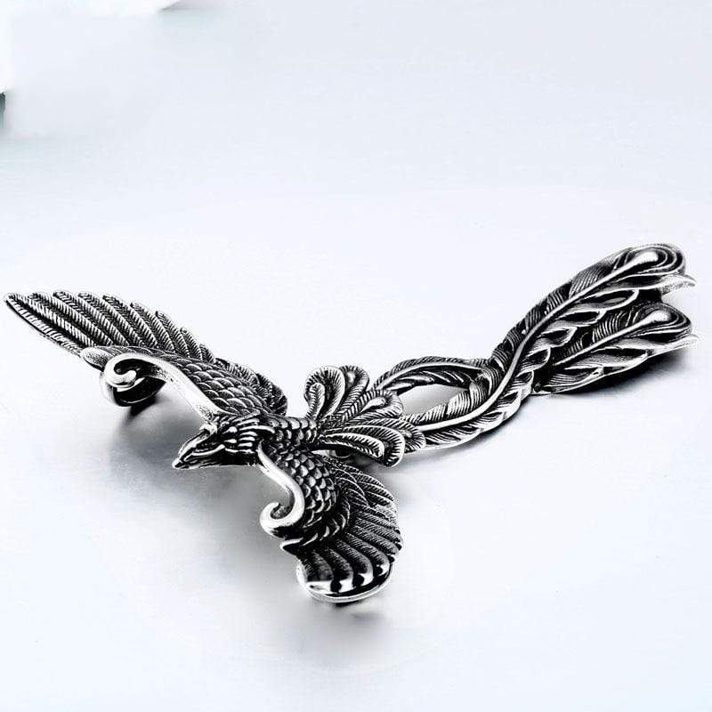 Collares de plumas Punk Nirvana Phoenix para hombre