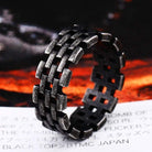 Men's Punk Pierced Chains Rings