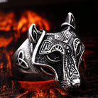 Men's Punk Pirate Wolf Rings