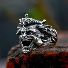 Kobine Men's Punk Portrait Ring