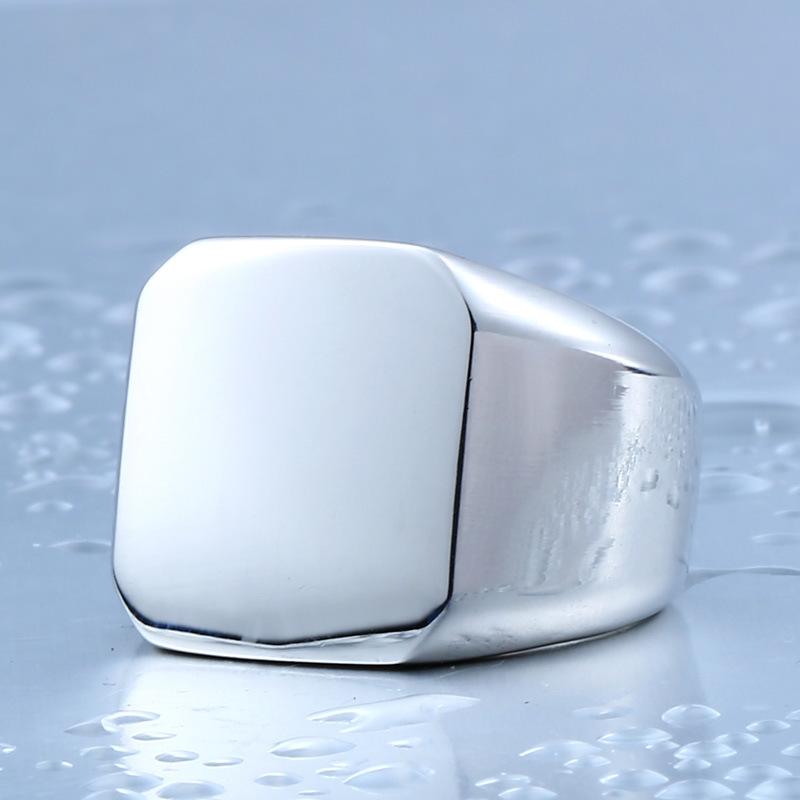 Men's Punk Pure Color Rings