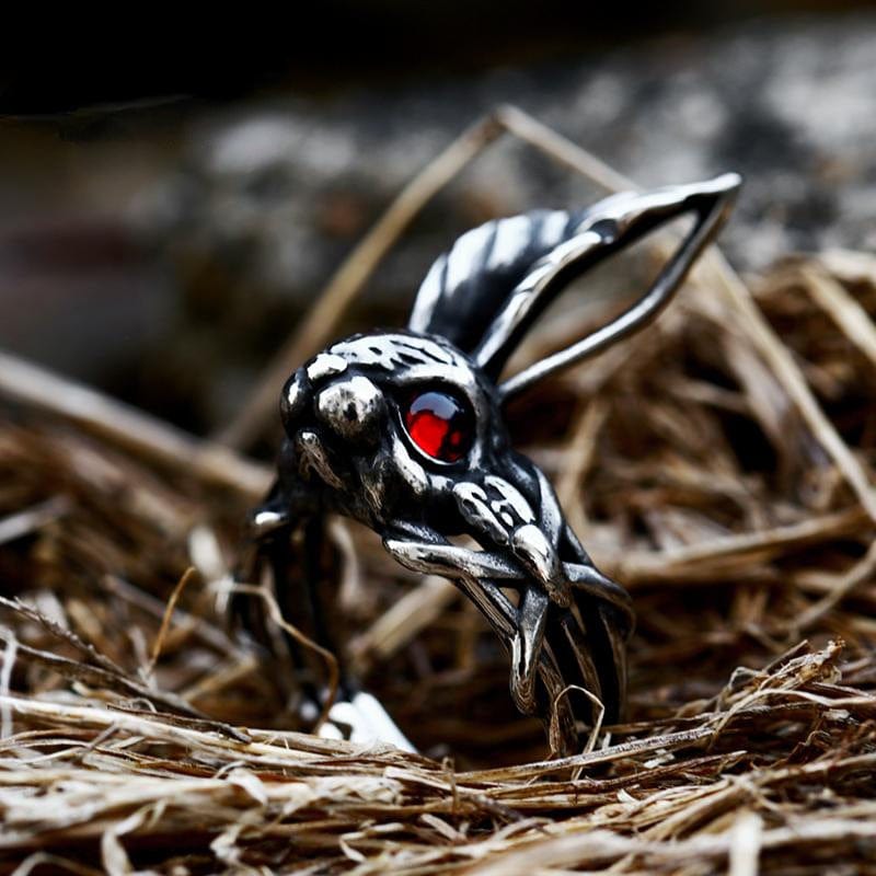 Kobine Men's Punk Rabbit Ring