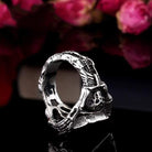 Men's Punk Red Coffin Rings