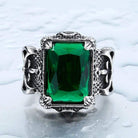 Men's Punk Rhinestone Warrior Rings