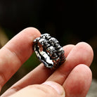 Kobine Men's Punk Skeleton Ring