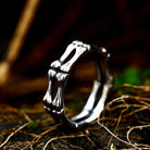 Kobine Men's Punk Skull Bone Ring