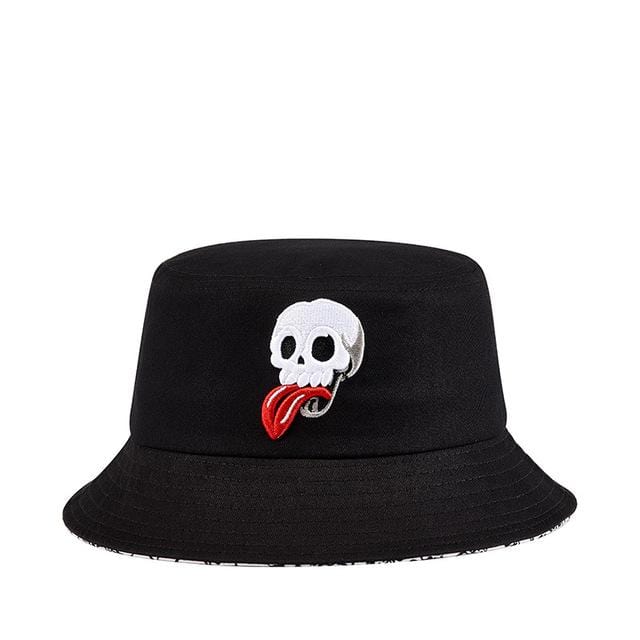 Men's Punk Skull Embroidered Hat