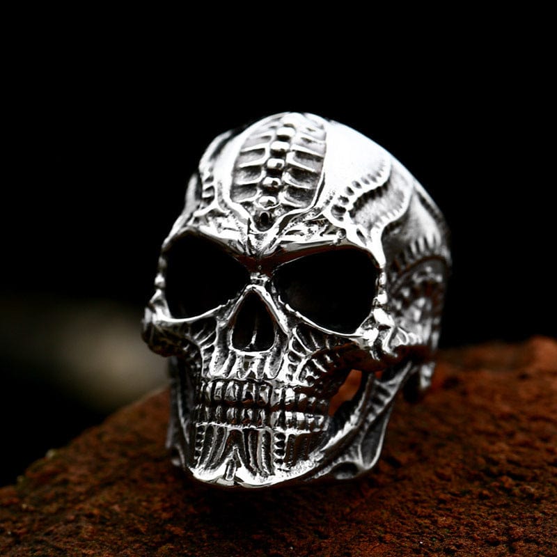 Kobine Men's Punk Skull Ring