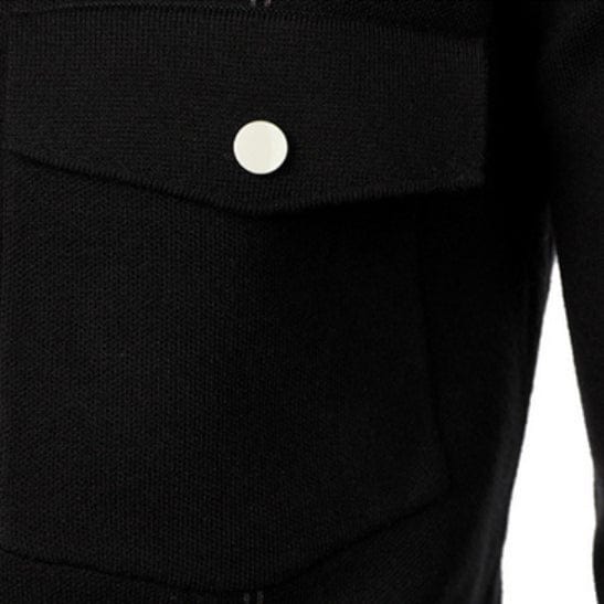 Kobine Men's Punk Slim Fitted Line Jacket