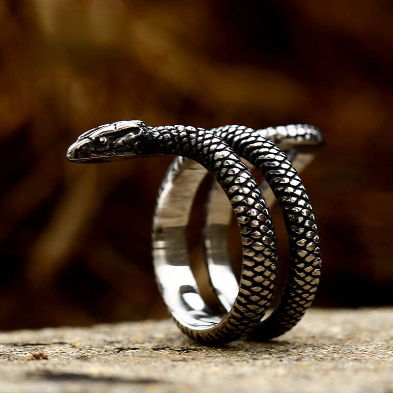 Kobine Men's Punk Snake Ring