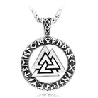 Men's Punk Stacked Triangle Letter Necklace