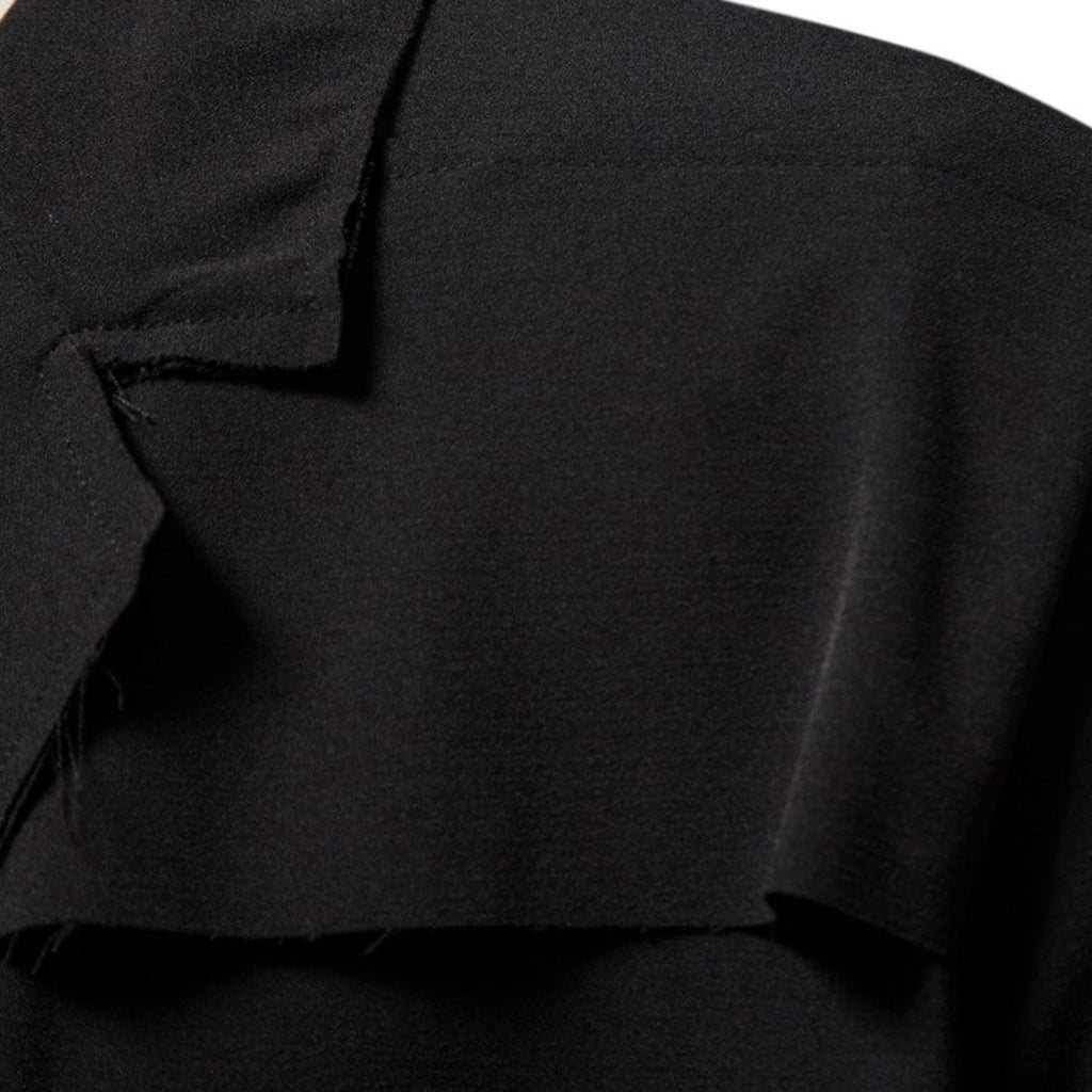 Kobine Men's Punk Turn-down Collar Splice Unedged Coat