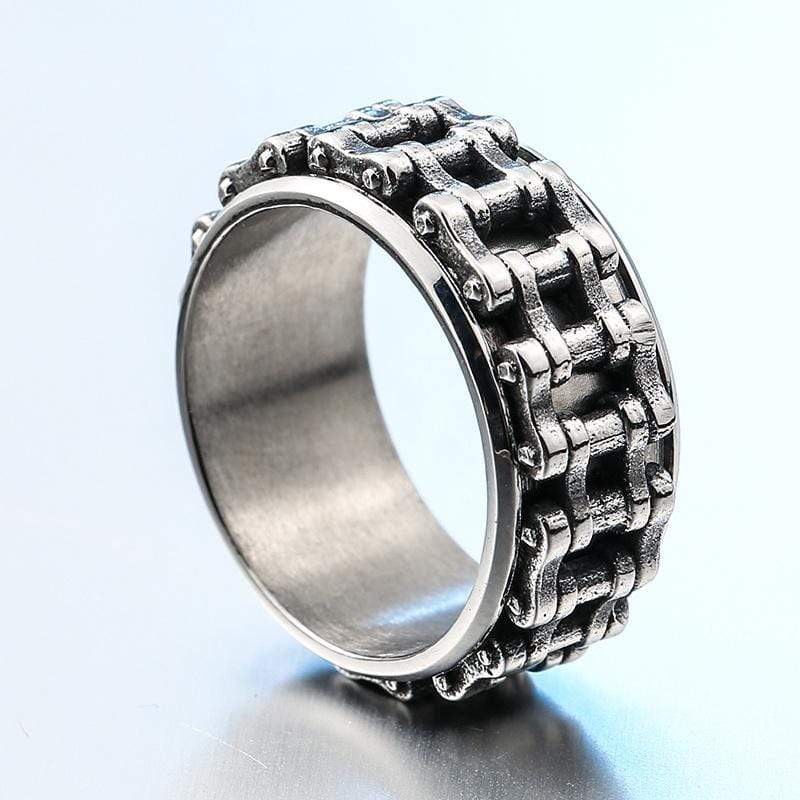 Men's Punk Turnable Chains Rings