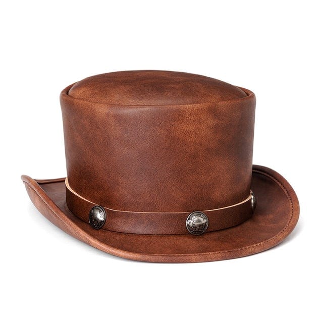 Kobine Men's Steampunk Badge Splice Hat