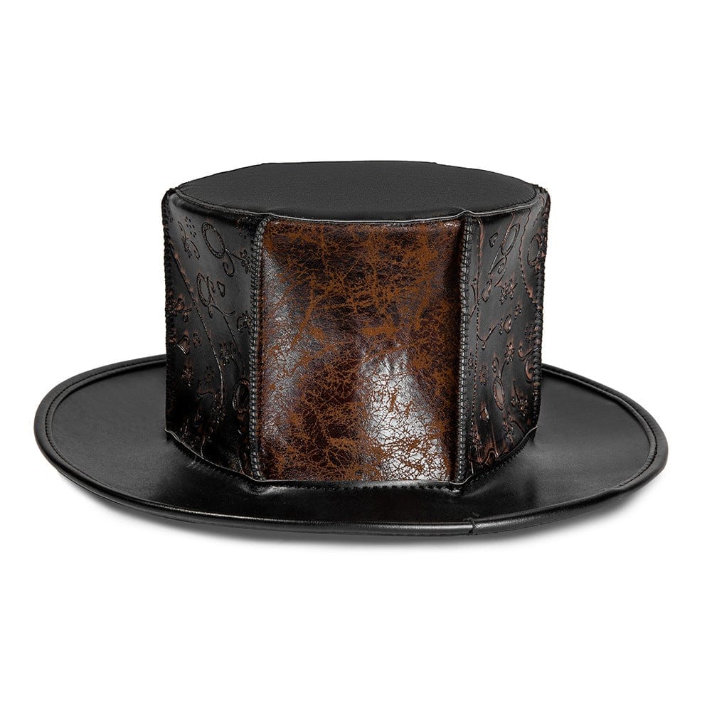 Kobine Men's Steampunk Distress Splice Hat