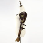 Kobine Men's Steampunk Gear Splice Arm Sleeves with Strap