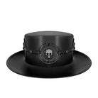 Kobine Men's Steampunk Skull Rivet Hat