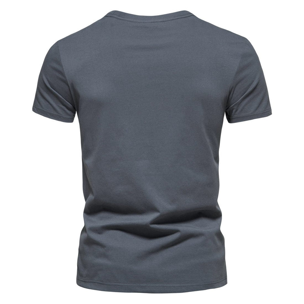 Kobine Men's Street Fashion Elephant Slim Fitted Short Sleeved T-shirt