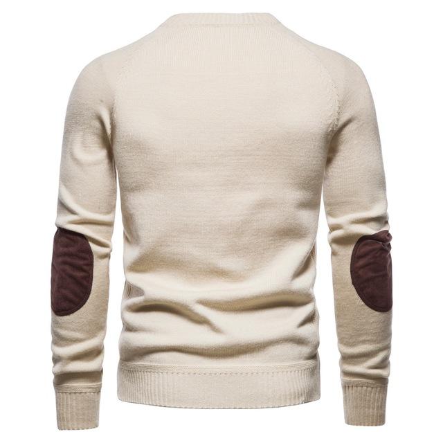 Men's Street Fashion Patch Splice Sweater