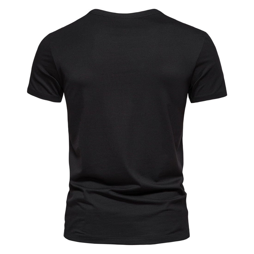 Kobine Men's Street Fashion Pocket Slim Fitted Short Sleeved T-shirt