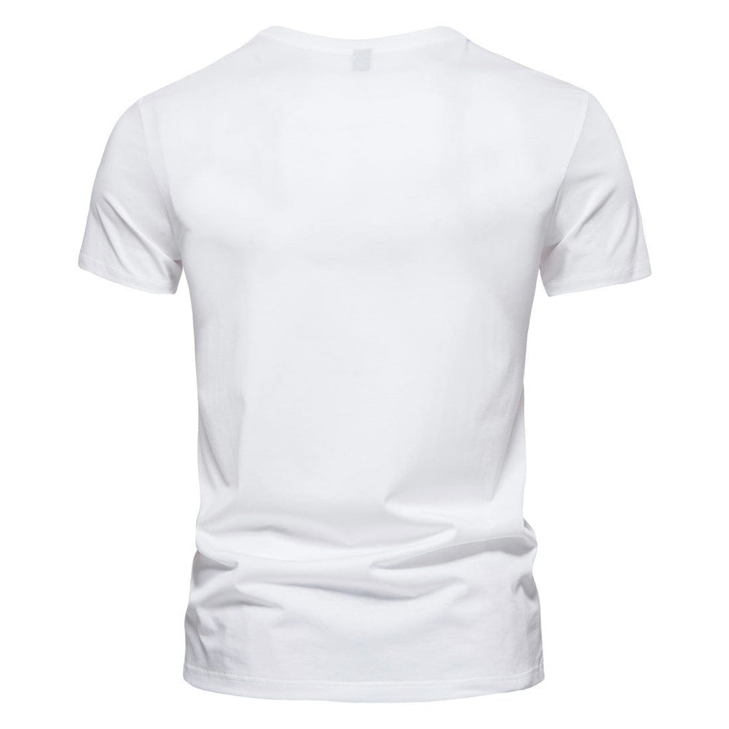 Kobine Men's Street Fashion Polo Printed Short Sleeved T-shirt