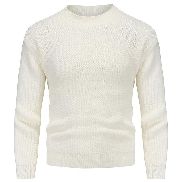 Men's Street Fashion Solid Color Sweater