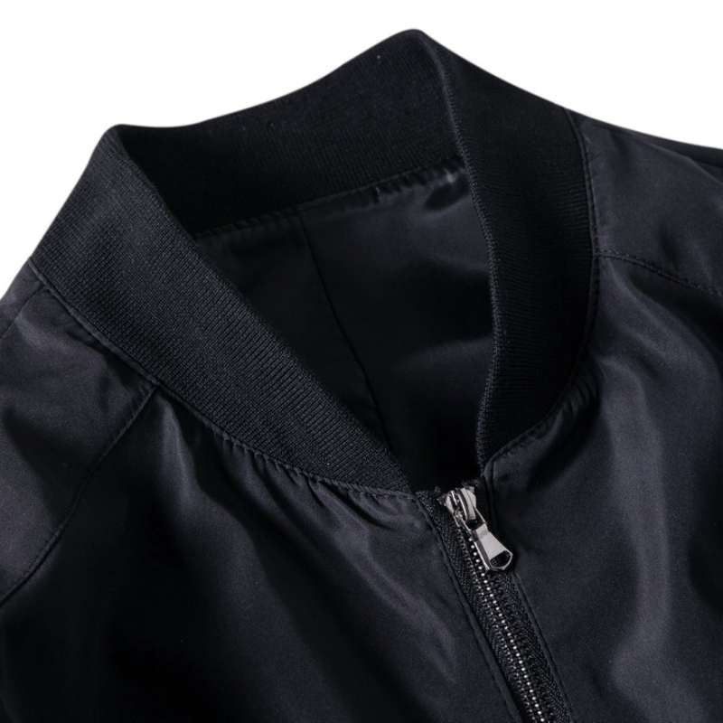 Men's Street Fashion Tiger Printed Black Jacket