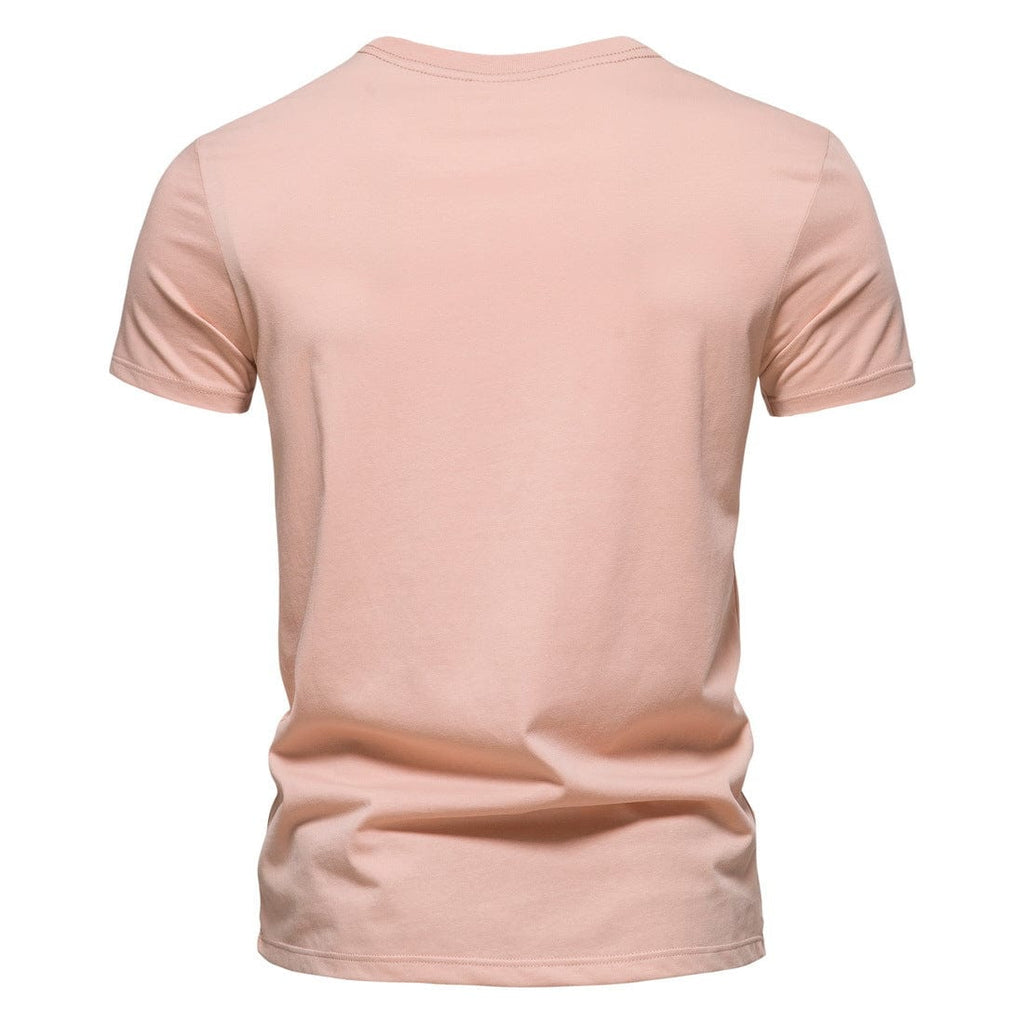 Kobine Men's Street Fashion Tiger Printed Slim Fitted Short Sleeved T-shirt