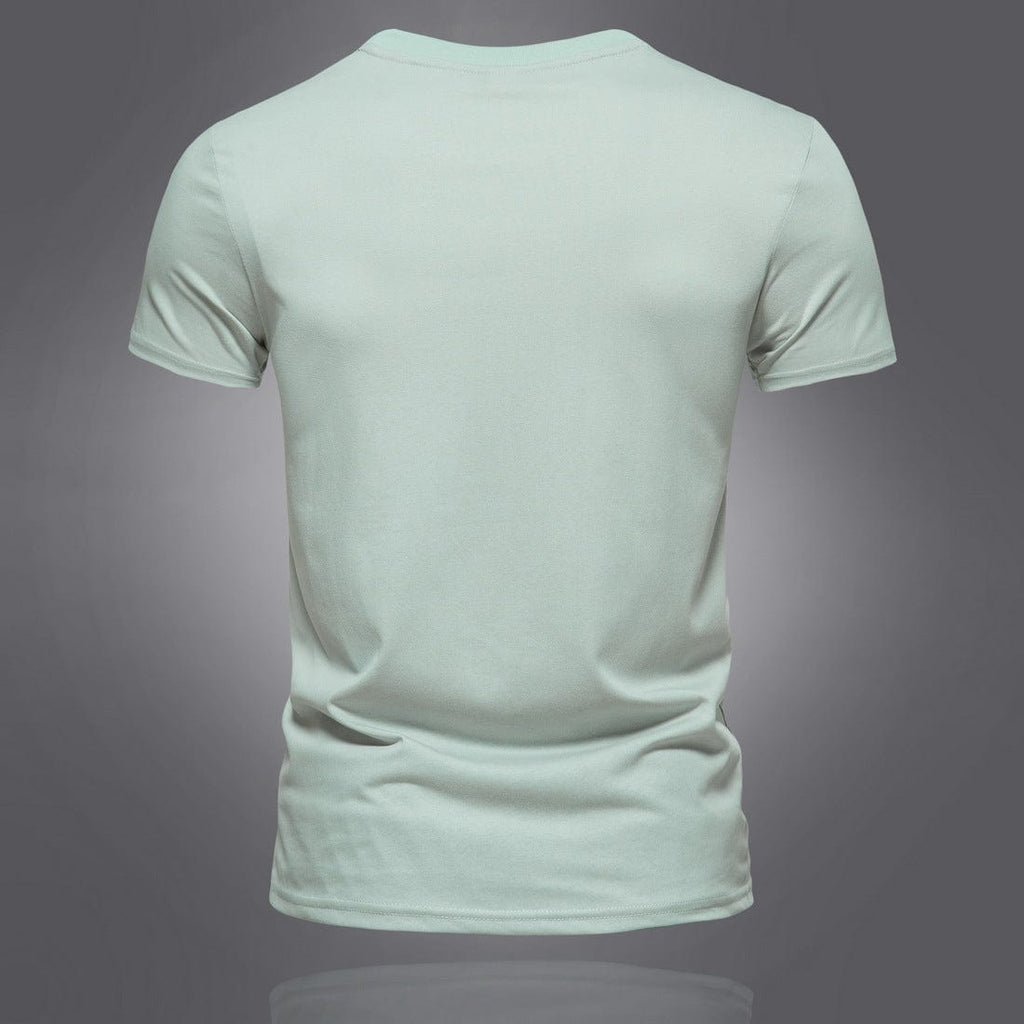 Kobine Men's Street Fashion Tiger Slim Fitted Short Sleeved T-shirt