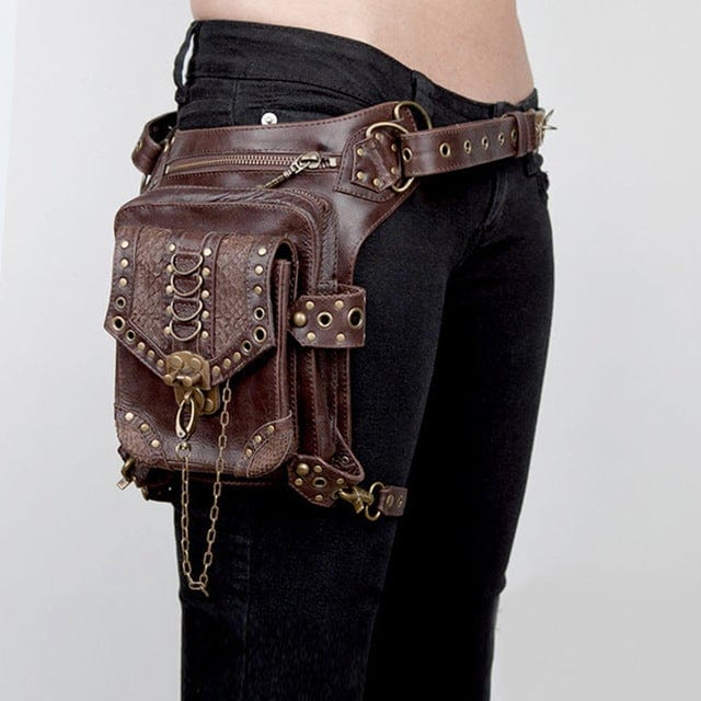 Kobine Steampunk Chained Mini Travel Bag
