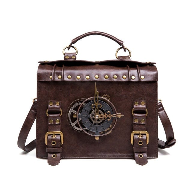 Kobine Steampunk Clock Buckle Detachable Bag