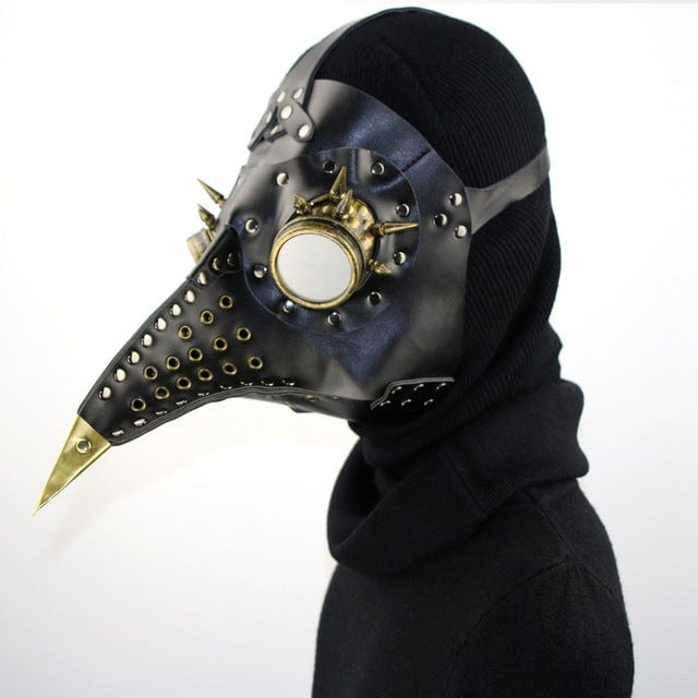 Kobine Steampunk Cutout Nailed Splice Beak Mask