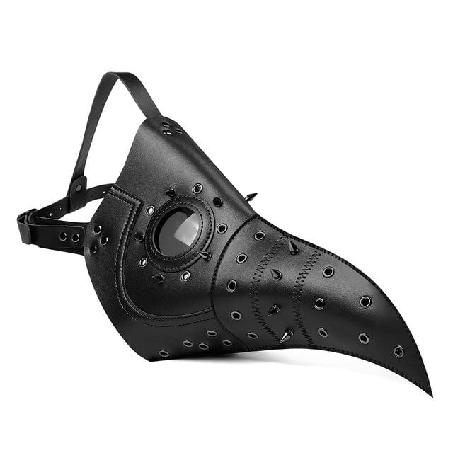 Kobine Steampunk Cutout Rivets Long Beak Mask