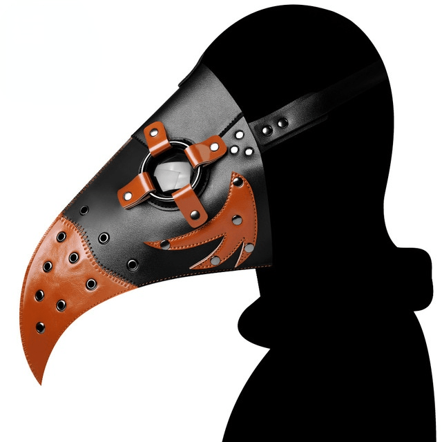 Kobine Steampunk Double Color Hooked Beak Mask