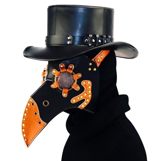 Kobine Steampunk Double Color Masquerade Beak Mask