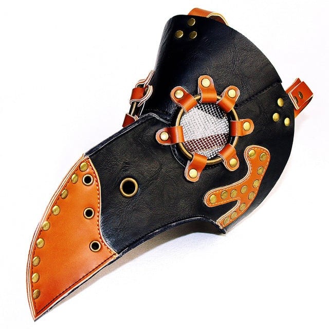 Kobine Steampunk Double Color Masquerade Beak Mask