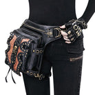 Kobine Steampunk Double Color Skull Waist Bag