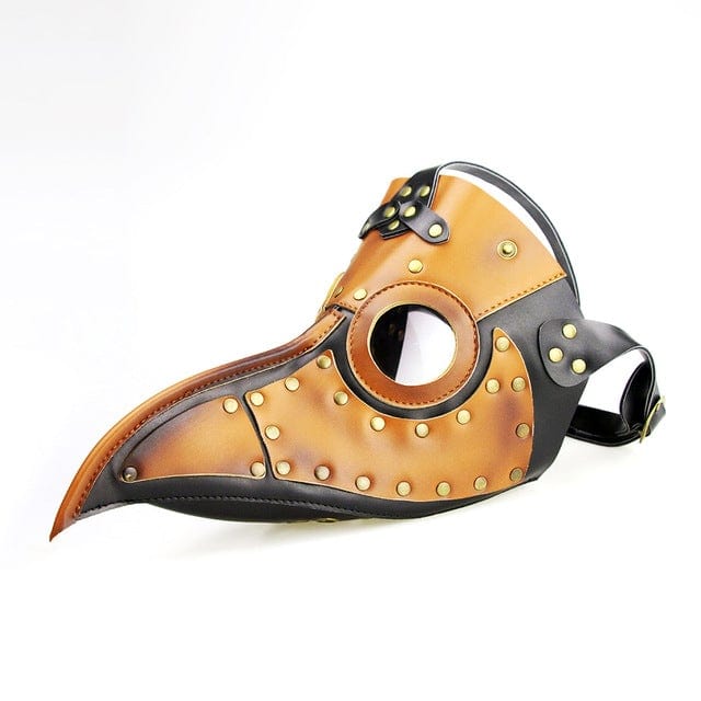 Kobine Steampunk Double Color Splice Beak Mask