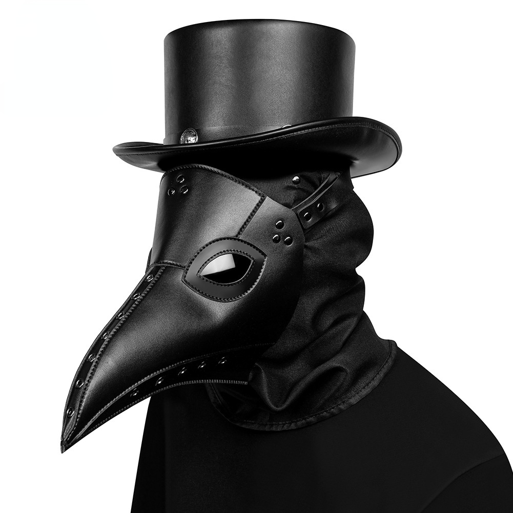 Kobine Steampunk Plague Doctor Hooked Beak Mask