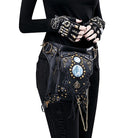 Kobine Steampunk Rivet Chained Wasit Bag