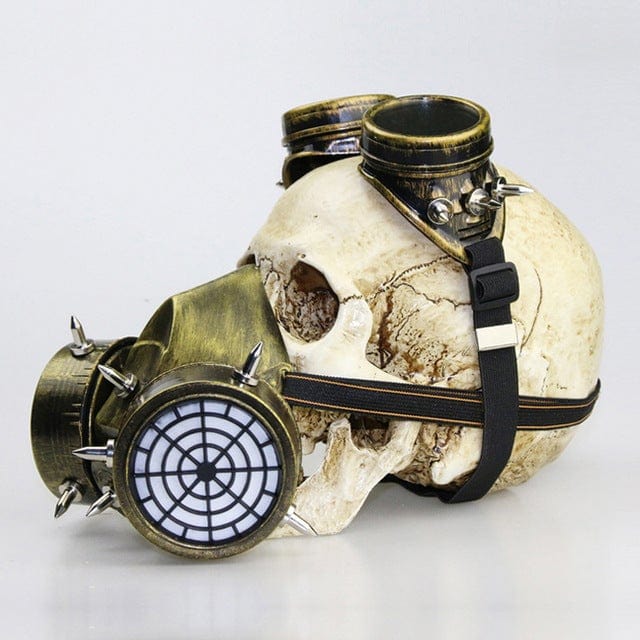 Kobine Steampunk Rivets Cosplay Gas Mask